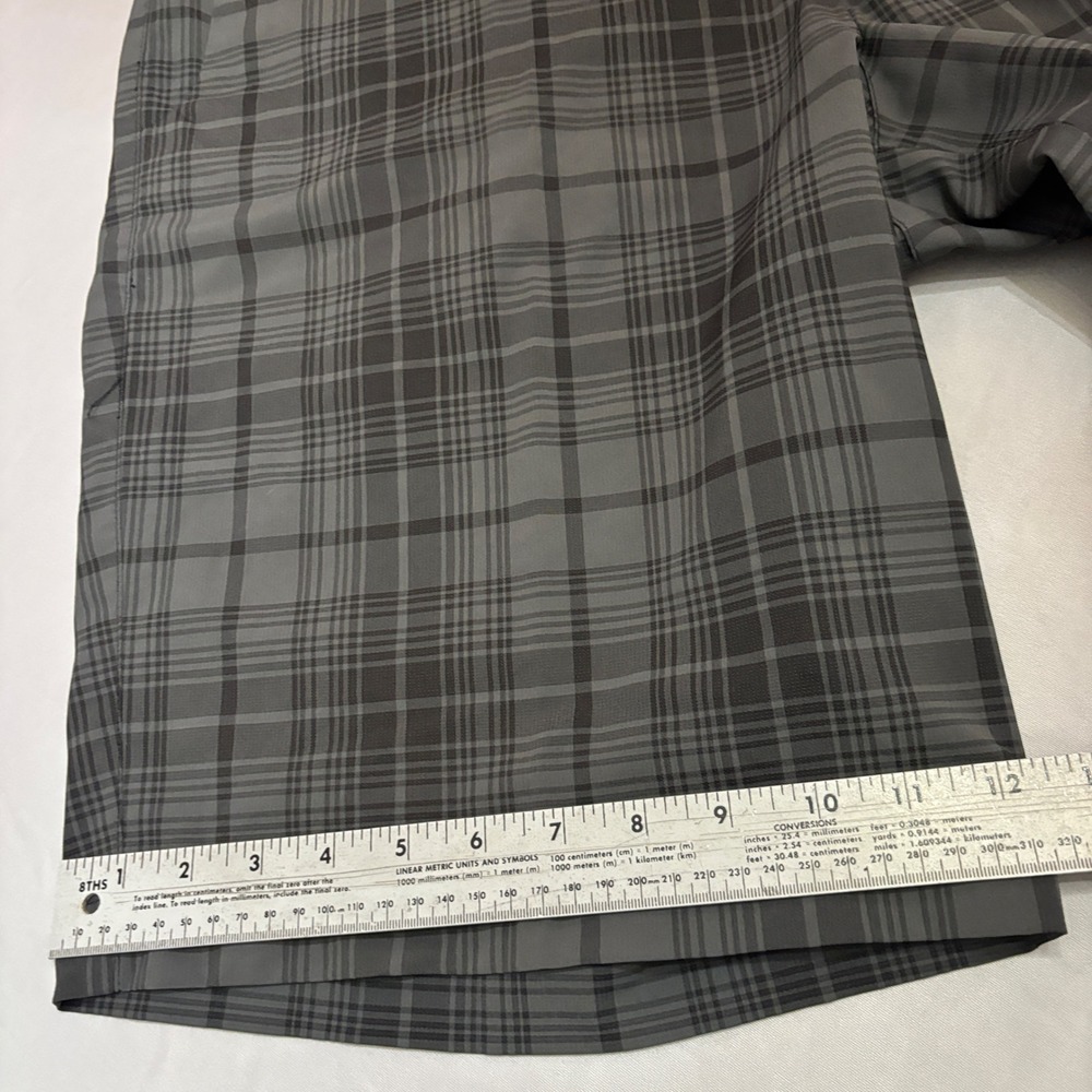 Nike Golf Shorts Mens 36 Grey Plaid Dri-FIT Tour Performance 509182-010 - Picture 12 of 14